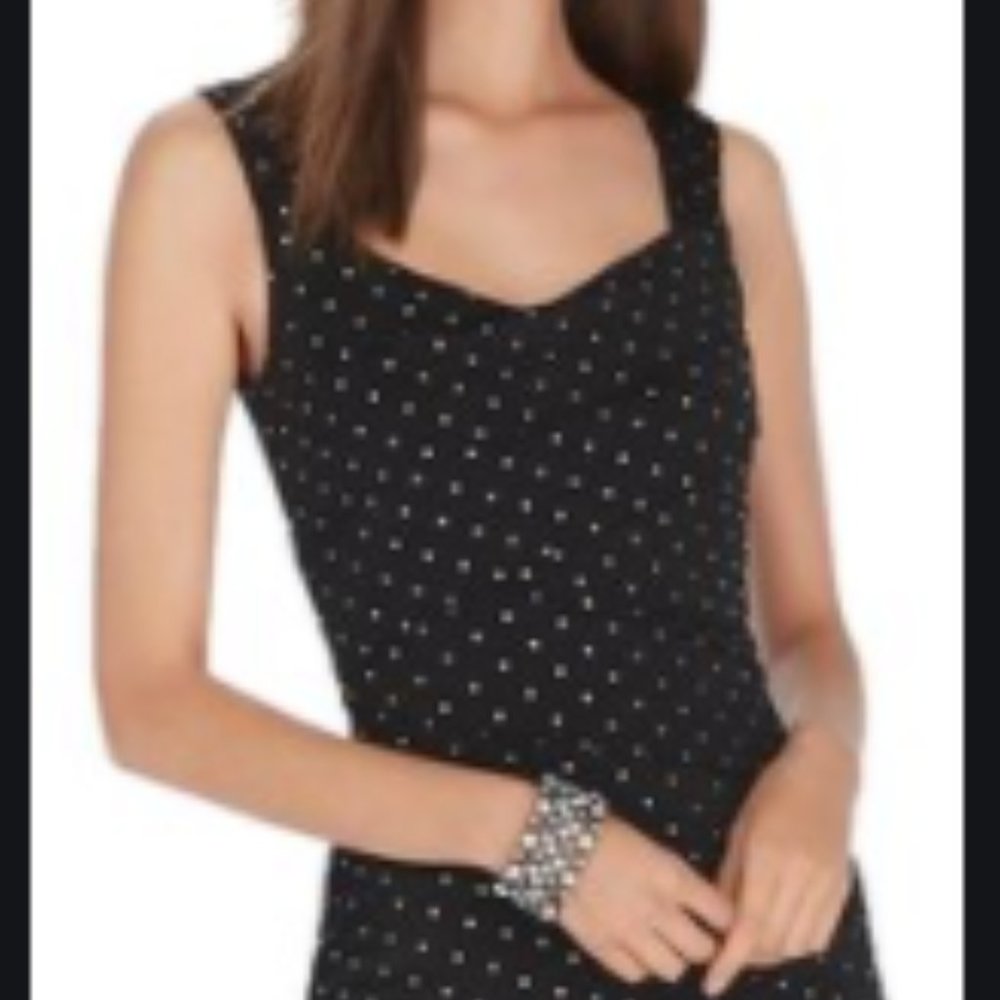 WHBM Silver Dew Drop Slimming Dress